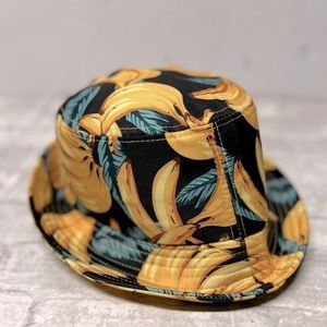 Joylife banana print bucket hat one size unisex